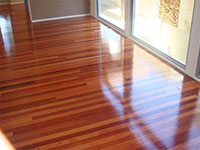 wood floor polished